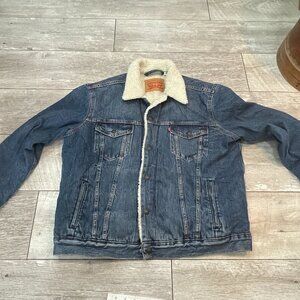 VTG 90s Levi's Original Sherpa Trucker Jacket Mens Large